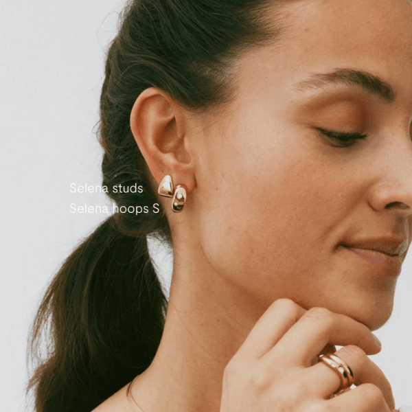 Edblad - Örhängen Selena Studs Guld