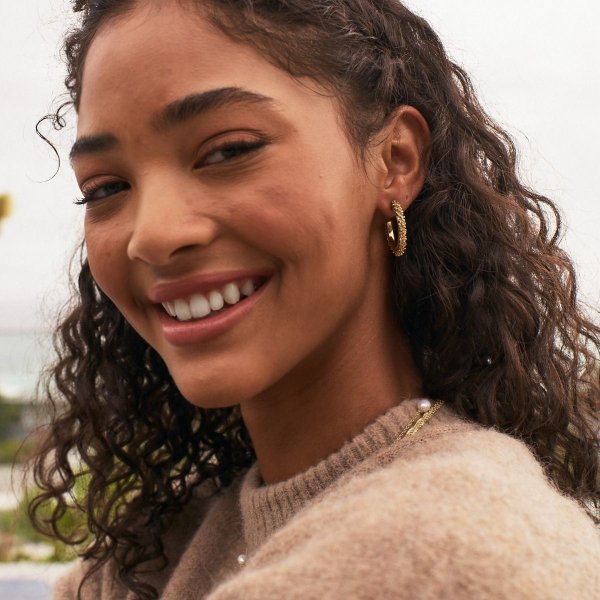 Edblad - Örhängen Tinsel Guld