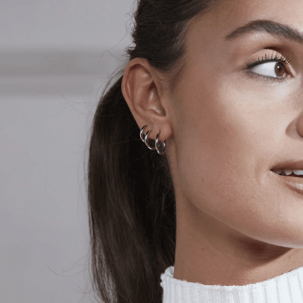 Edblad - Örhängen Triple Hoops Stål