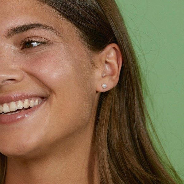 Edblad - Örhängen Lilian Medium Vit