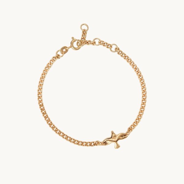 Emma Israelsson - Armband Mini Organic Dove Gold