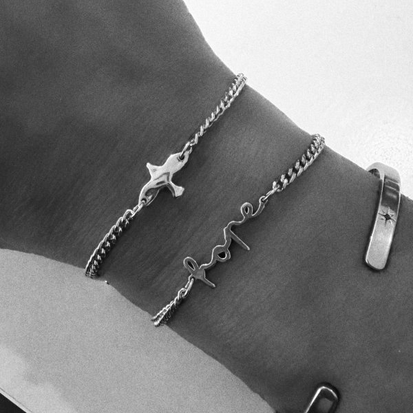 Emma Israelsson - Armband Mini Organic Dove Silver