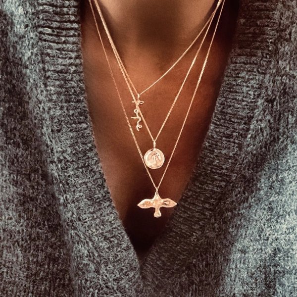 Emma Israelsson - Halsband Dove Organic Liten Golden