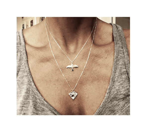 Emma Israelsson - Halsband Duva Liten Silver