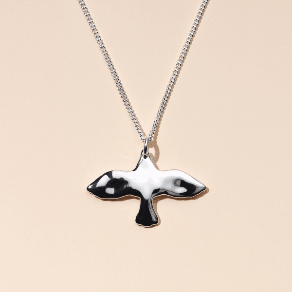 Emma Israelsson - Halsband Duva Organic Liten Silver