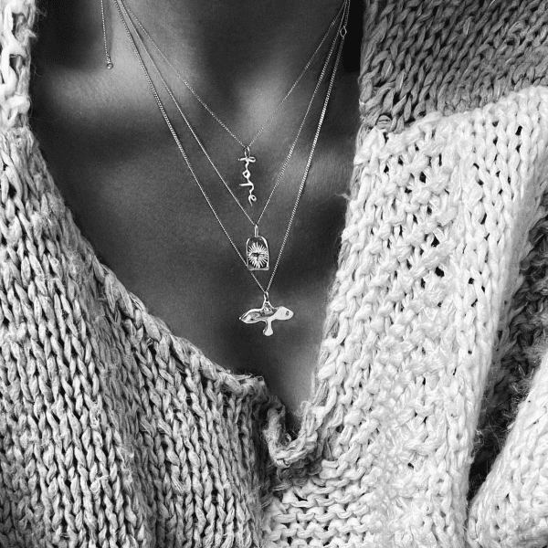 Emma Israelsson - Halsband Duva Window Silver