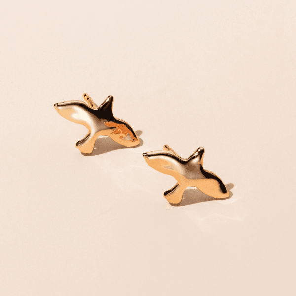 Emma Israelsson - Örhängen Dove Organic Stud Gold