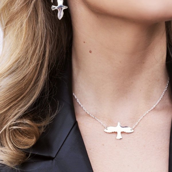 Emma Israelsson - Halsband Dove Stor Silver