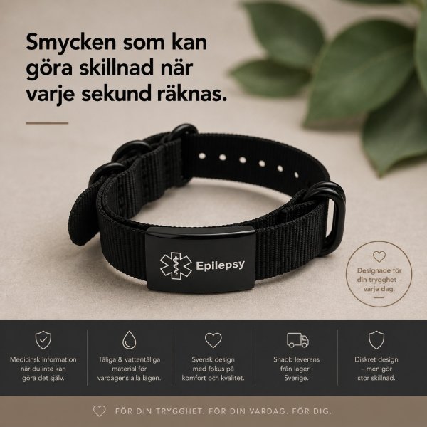 Medicinskt ID-armband - Epilepsy
