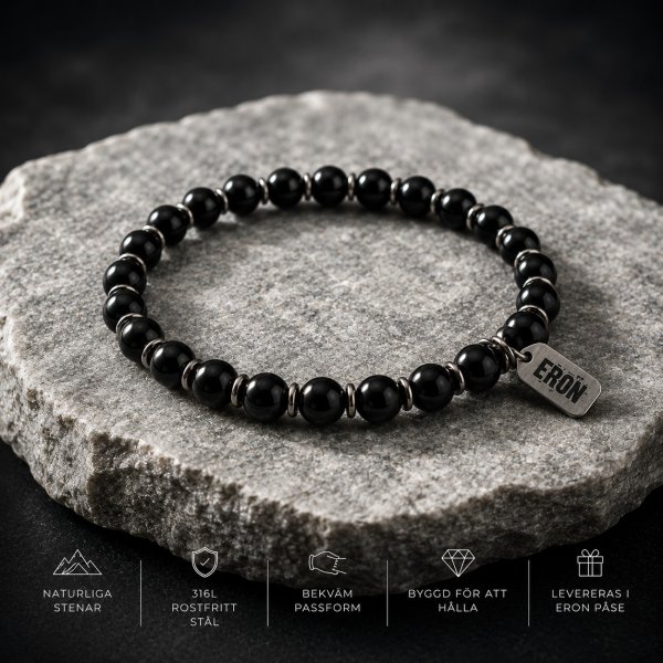 Eron - Armband Anders Elastic Black Forge