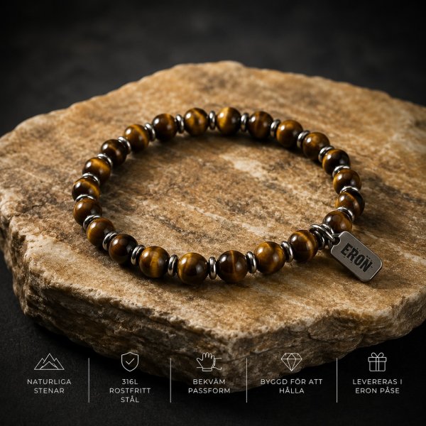 Eron - Armband Anders Elastic Tiger Eye