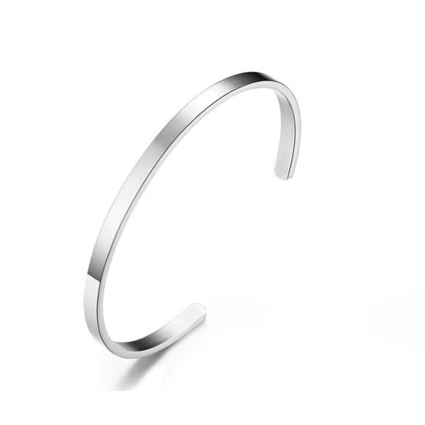 Eron - Armband Plain Stål 0,4