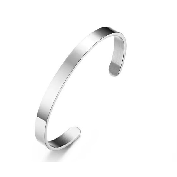 Eron - Armband Plain Stål 0,6
