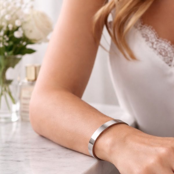 Eron - Armband Plain Stål 0,8