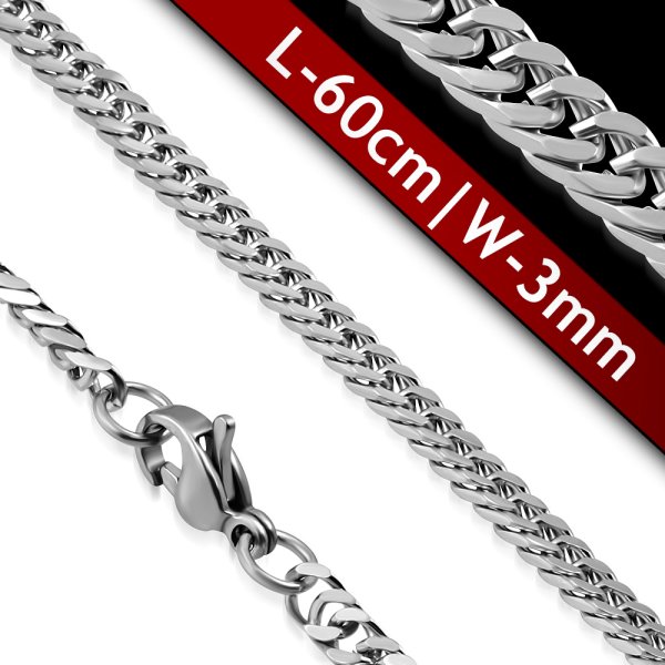 Eron - Halsband Stål Nils Silver