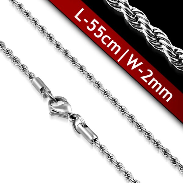 Eron - Halsband Stål Twist