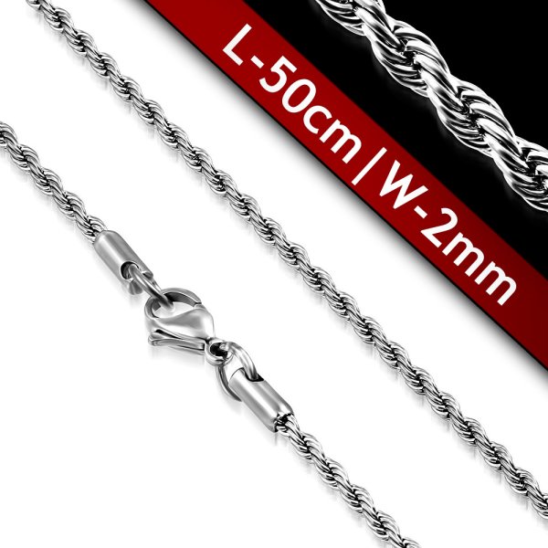 Eron - Halsband Stål Twist