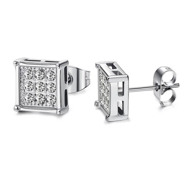 Eron - Örhänge Singel Crystal Stål