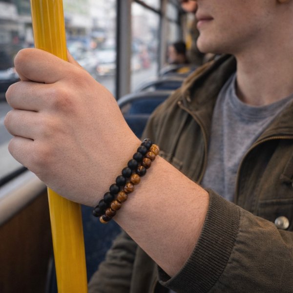 Eron - Armband 2-pack Brun Svart