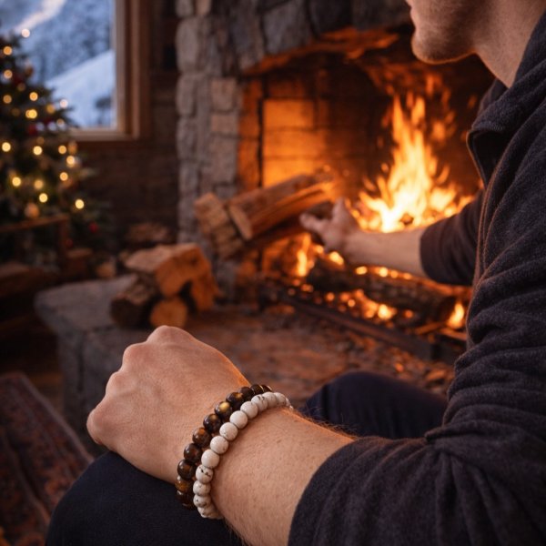 Eron - Armband 2-pack Brun Vit