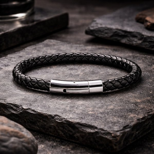 Eron - Armband Casual Stål Svart