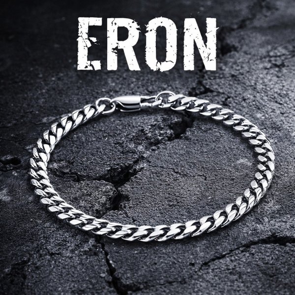 Eron - Armband Cuban Link Stål 0,7