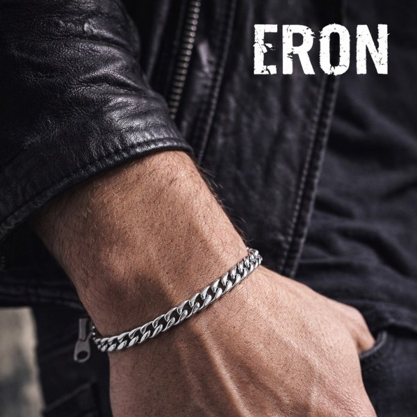 Eron - Armband Cuban Link Stål 0,7