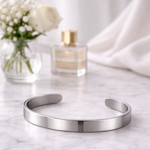 Eron - Armband Plain Stål 0,6