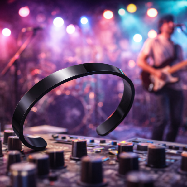 Eron - Armband Plain Svart 0,6