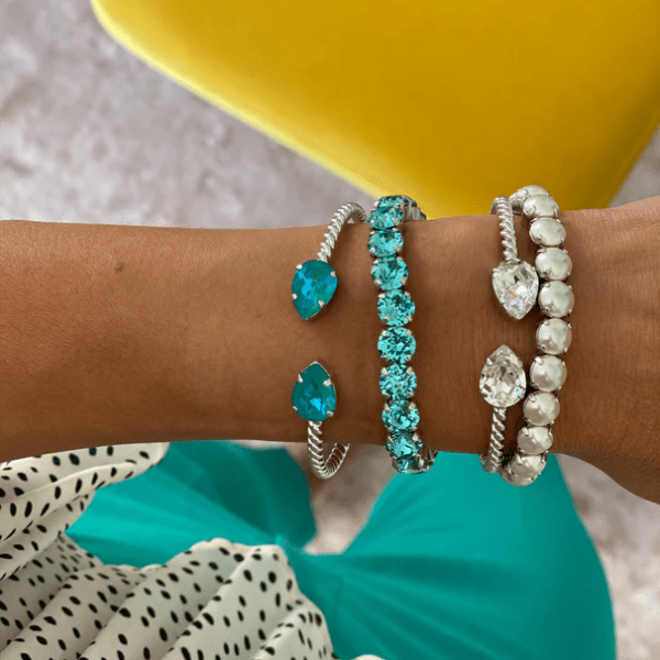 Caroline Svedbom - Armband Gia Stud Pearl Rhodium