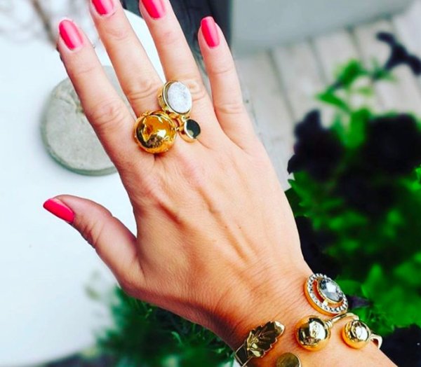 Ioaku - Ring Globe Guld