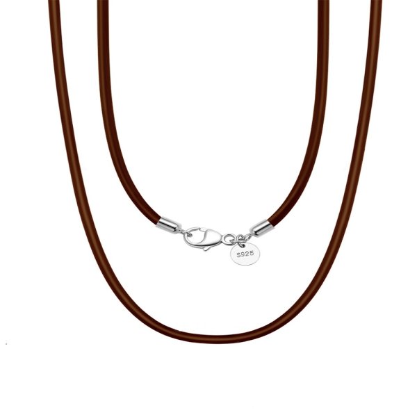 Highnose 925 - Halsband Läder 0,2 Brunt