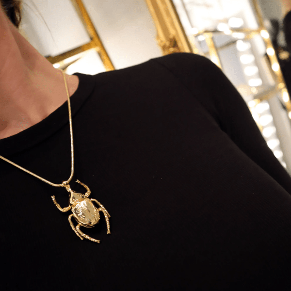 Ioaku - Halsband The Mini Singel Beetle Guld