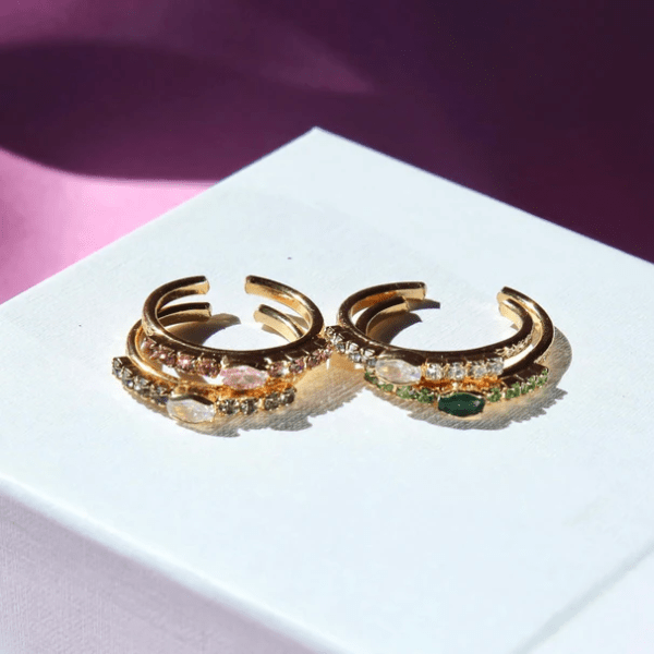 Caroline Svedbom - Ring Tracy Guld Svart