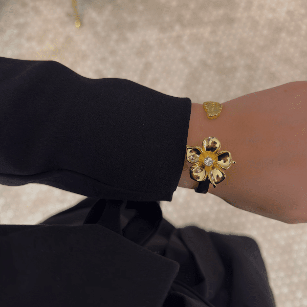 Ioaku - Armband La Fleur Cuff Guld