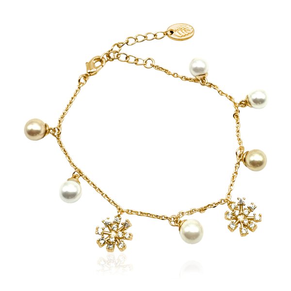 Ioaku - Armband Snowdrop Pearl Guld