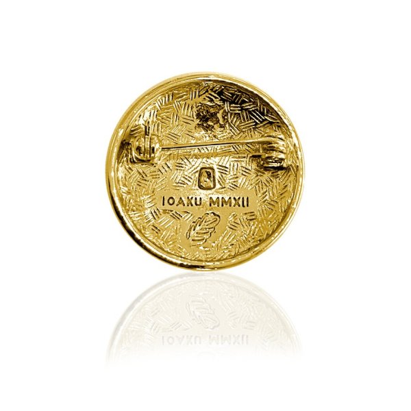 Ioaku - Brosch Queen Bi Coin Guld