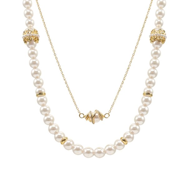 Ioaku - Halsband Baroque Lace Double Guld 