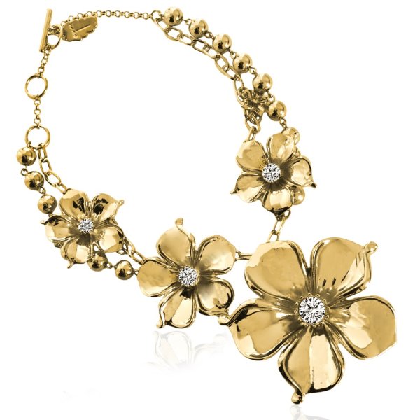 Ioaku - Halsband La Fleur Field Guld