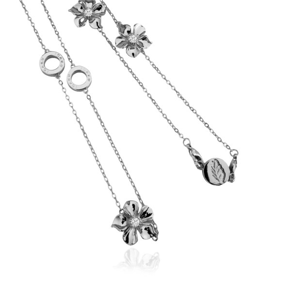 Ioaku - Halsband La Fleur Iconic Silver