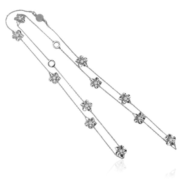 Ioaku - Halsband La Fleur Iconic Silver