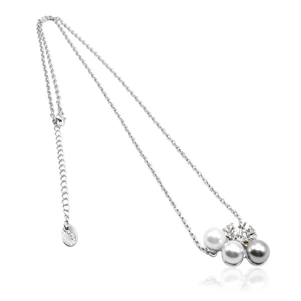 Ioaku - Halsband Snowdrop Pearl Silver