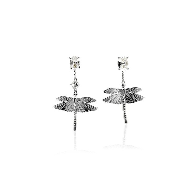 Ioaku - Örhängen Dragonfly Reborn Stud Silver