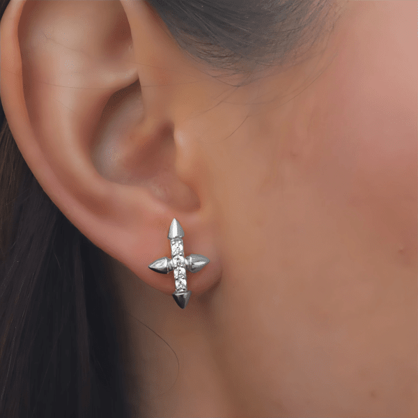 Ioaku - Örhängen Eternal Faith Stud Silver