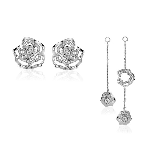 Ioaku - Örhängen Winter Flower Silver