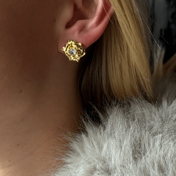 Ioaku - Örhängen Winter Flower Stud Silver