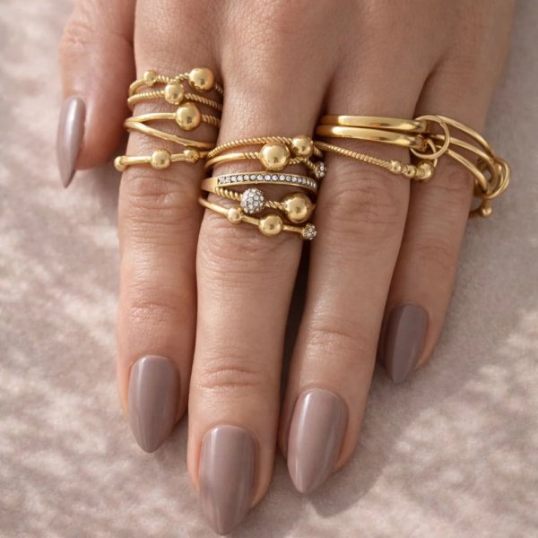 Ioaku - Ring Berry Studio Sparkel Guld 