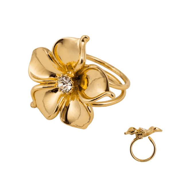 Ioaku - Ring La Fleur Big Guld