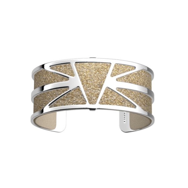 Les Georgettes - Band Till Armband Cream / Guld Glitter