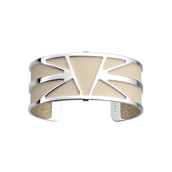 Les Georgettes - Band Till Armband Cream / Guld Glitter